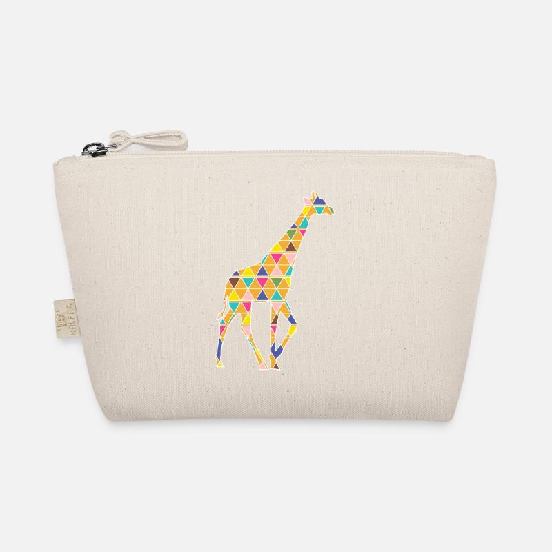 grafische Giraffe - Bio-Täschchen - Natur