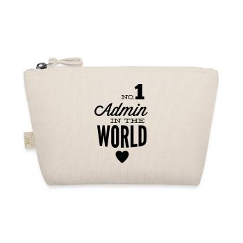 The best Admin in the world - Organic Pouch - nature - Front