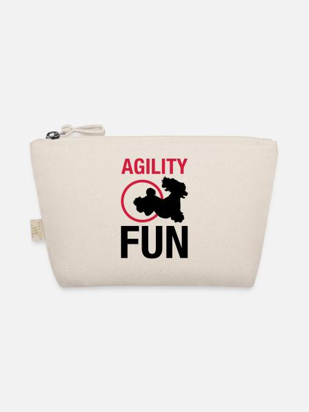 agilityfun_reifen_pudel - Bio-Täschchen - Natur - Vorne