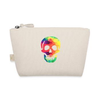 Bunter Totenkopf - Bio-Täschchen - Natur - Vorne