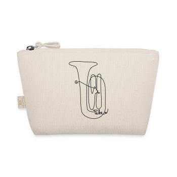 one line tuba - Bio-Täschchen - Natur - Vorne