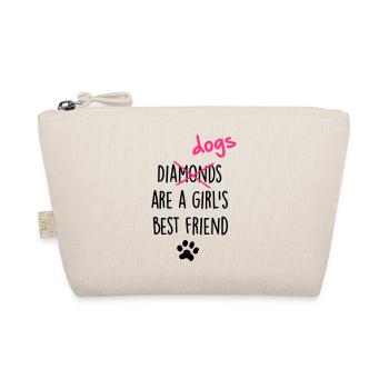 dogs girls best friend - Organic Pouch - nature - Front