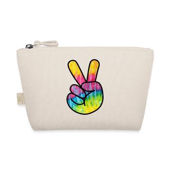 Hand Peace - Bio-Täschchen - Natur - Vorne