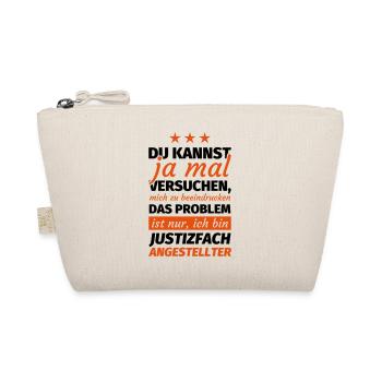 Justizfachangestellter Geschenk - Bio-Täschchen - Natur - Vorne