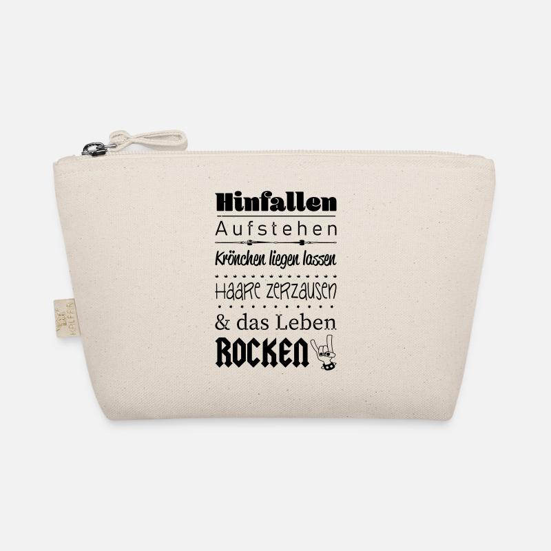 Aufstehen und das Leben ROCKEN :) Bio-Täschchen