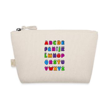 Kawaii lettres de l'alphabet ABC pour les enfants. dessins - Trousse biologique - nature - Devant