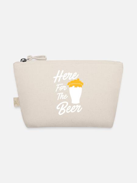 Here for the beer - Organic Pouch - nature - Front