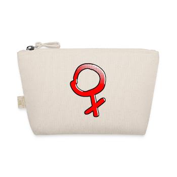 Weibliches Symbol Geschlecht Frauen Feminismus - Bio-Täschchen - Natur - Vorne
