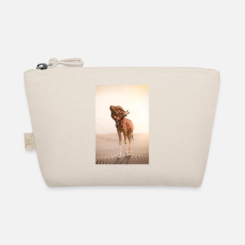 Giraffe mit einem Knoten im Hals Bio-Täschchen