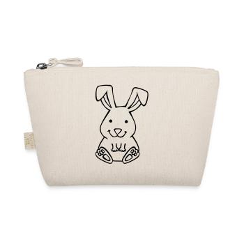 cute bunny - Bio-Täschchen - Natur - Vorne