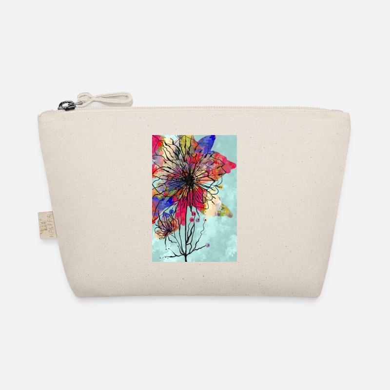 Bunte Blume Bio-Täschchen
