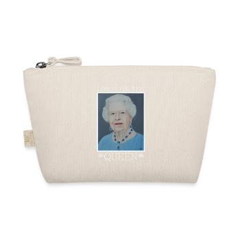 Königin von England Elisabeth - Geschenkidee - Bio-Täschchen - Natur - Vorne