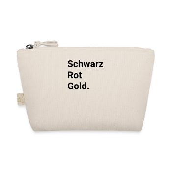 Country Colors Germany Football Black - Organic Pouch - nature - Front