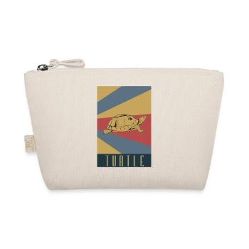 Landschildkröte Retro Schildkröten Schildkröte - Bio-Täschchen - Natur - Vorne