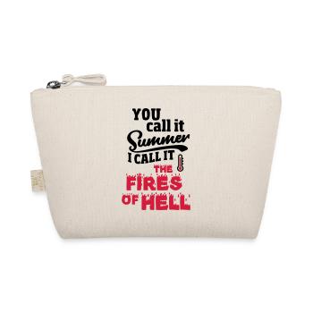 You call it summer, heat wave gift - Organic Pouch - nature - Front