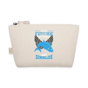 Fische Angeln Leben sinnlos - Geschenk - Bio-Täschchen - Natur - Vorne