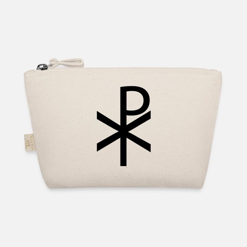 Christus Monogramm - Bio-Täschchen - Natur
