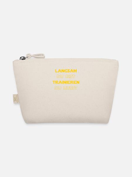 Martial Arts Tae Bo Karate Teakwondo Judo Aikido - Organic Pouch - nature - Front