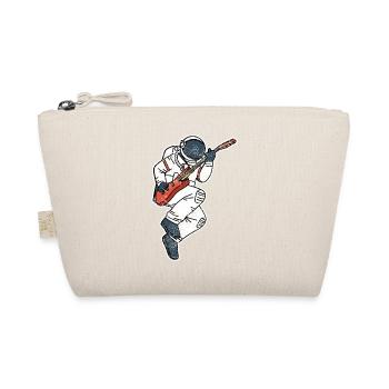 ASTRONAUT electric guitar funny universe gift - Organic Pouch - nature - Front