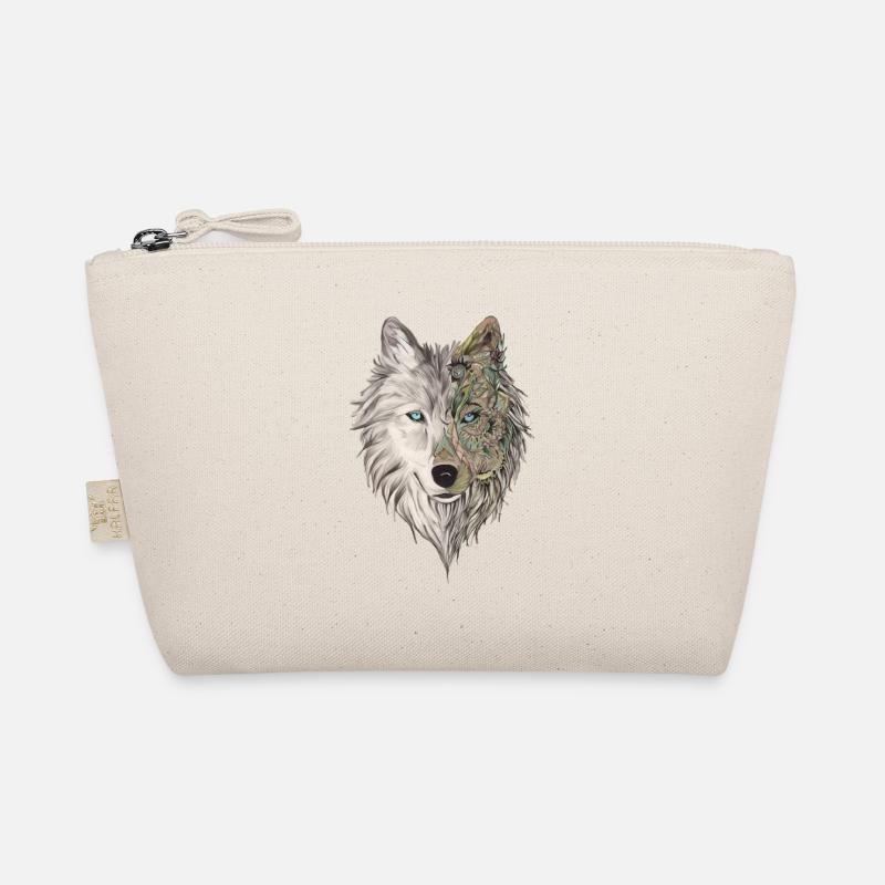 Wolfskopf - Bio-Täschchen - Natur