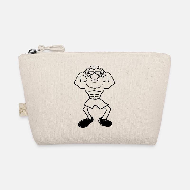 alt opa grossvater hornbrille bart bodybuilder sta Bio-Täschchen