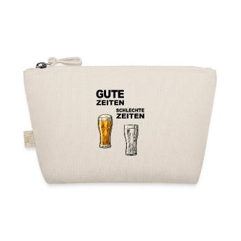 Bons moments = bière pleine / mauvais moments = vide - Trousse biologique - nature - Devant