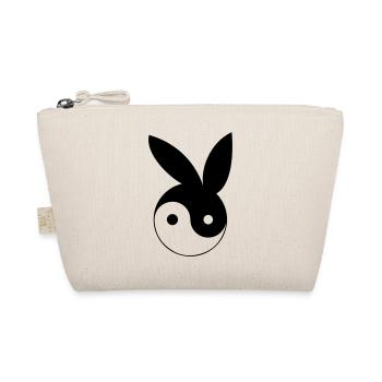 Ying und Yang mit Bunny Ohren - Bio-Täschchen - Natur - Vorne