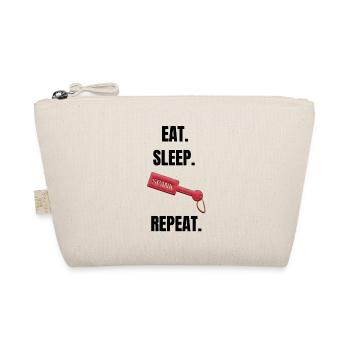 Eat Sleep Spank Repeat - Bio-Täschchen - Natur - Vorne