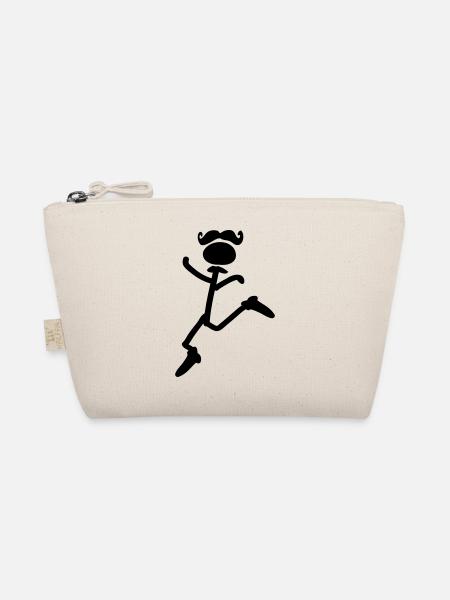 Funny hair dancer boy - Organic Pouch - nature - Front