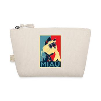 baby bell cat - meow - Obama Style - Organic Pouch - nature - Front
