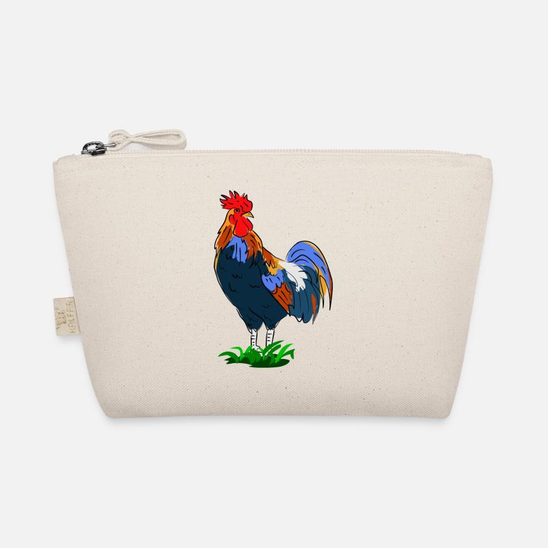 Coq coloré dans le style dessin animé Trousse biologique