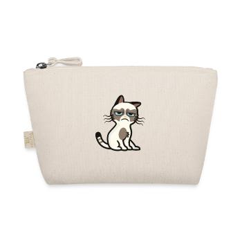 Chat grognon cartoon minimaliste - Trousse biologique - nature - Devant