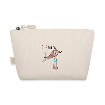 I love my Sighthound - Organic Pouch - nature - Front