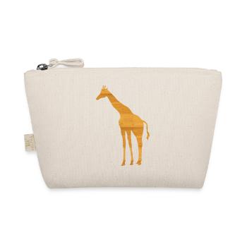 giraffe holz - Organic Pouch - nature - Front