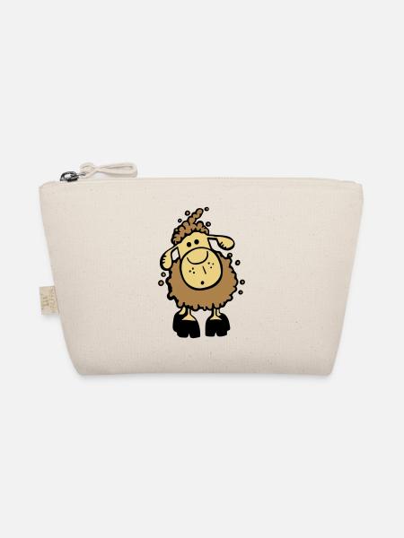 Cute Sheep - Organic Pouch - nature - Front