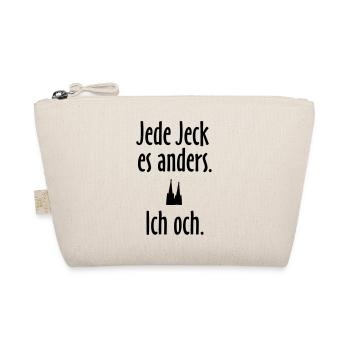 Jede Jeck es anders - Ich och Köln Spruch - Bio-Täschchen - Natur - Vorne