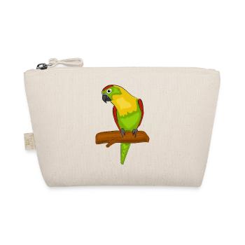 Papagei Vogel Exotisch Bunt - Bio-Täschchen - Natur - Vorne