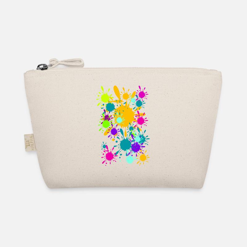 Bunte klekse (b) - Bio-Täschchen - Natur