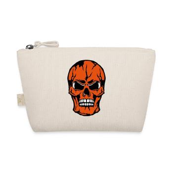 skull skull halloween - Organic Pouch - nature - Front
