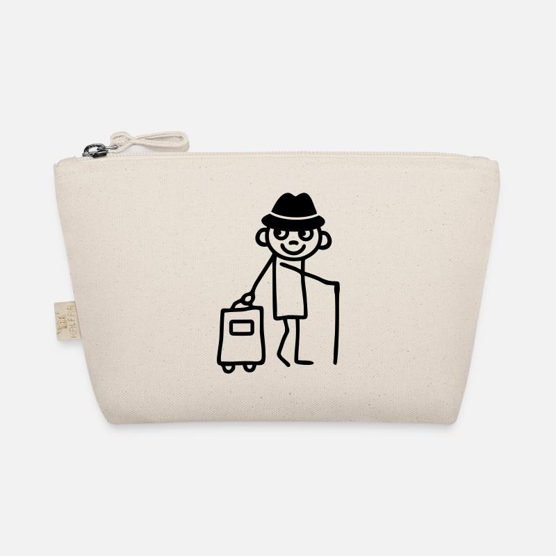 Mann mit Trolley Bio-Täschchen