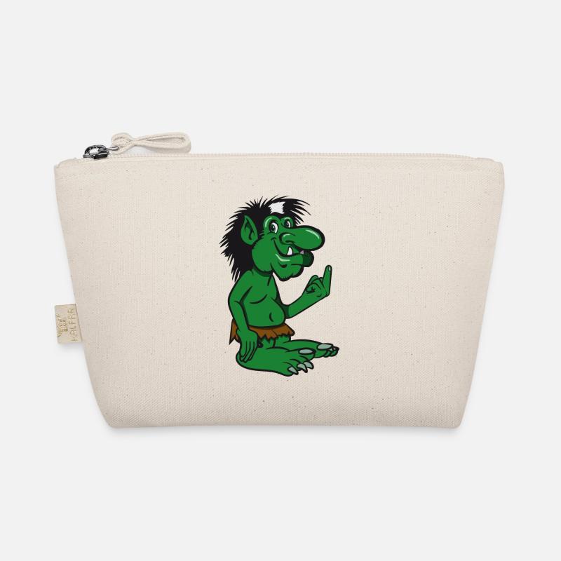troll witty cartoon stinking finger spitzohr maerche Organic Pouch