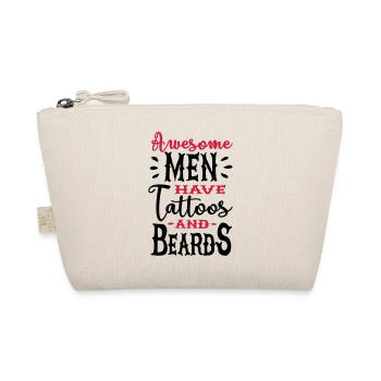 Awesome men have tattoos and beards 2clr - Trousse biologique - nature - Devant