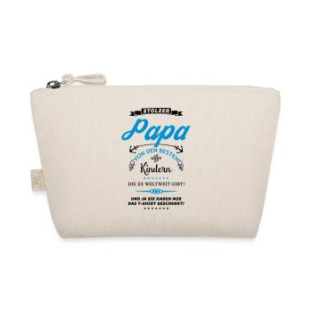 stolzer papa - Bio-Täschchen - Natur - Vorne