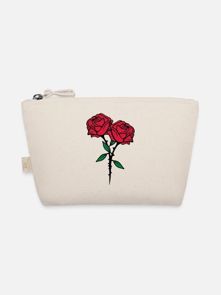 roses flowers - Bio-Täschchen - Natur - Vorne