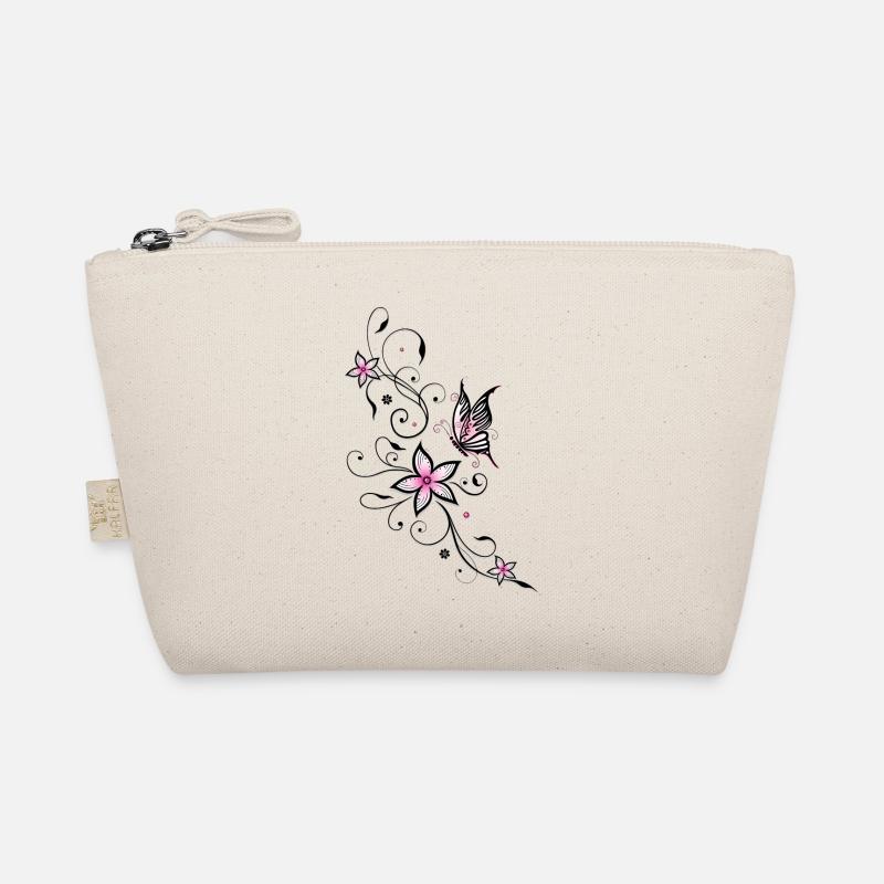 Vrille de filigrane avec papillon et fleurs. - Trousse biologique - nature