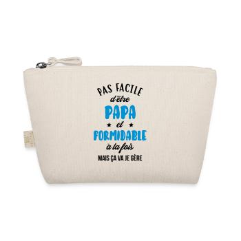 Papa - Fête des Pères - Anniversaire - Bébé - Trousse biologique - nature - Devant