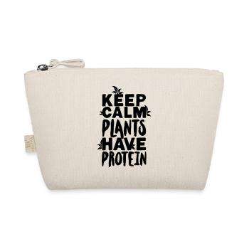 Keep calm plants have protein - Organic Pouch - nature - Front