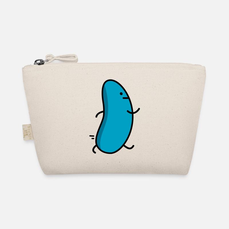 lustige blaue Bohne Bio-Täschchen