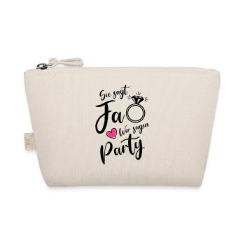 sie sagt ja wir sagen party - Bio-Täschchen - Natur - Vorne
