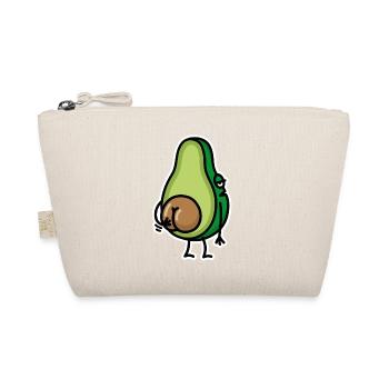 Lustig Avocado Hintern Arsch kratzen Geschenkidee - Bio-Täschchen - Natur - Vorne
